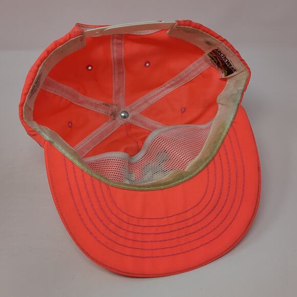 Team Arctic Wear Snapback Hat Pink One Size Solid Vent Holes Vintage USA - Picture 7 of 10
